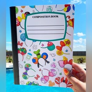 Colorful Composition Book with Fun Designs